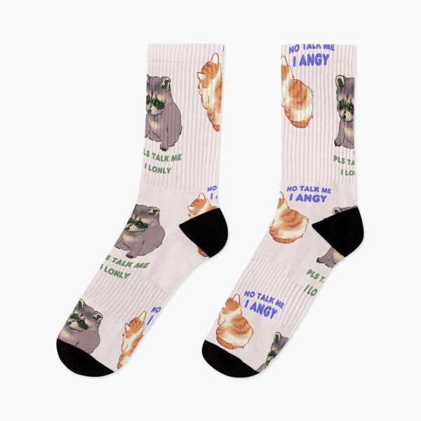 Item preview, my double pack of no talk me i angy and pls talk me i lonly meme designed and sold by RansRoom.