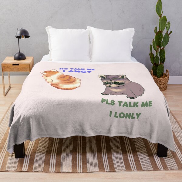 Item preview, my double pack of no talk me i angy and pls talk me i lonly meme designed and sold by RansRoom.