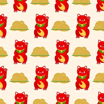 Artwork thumbnail, Maneki Pattern by sofiatheof