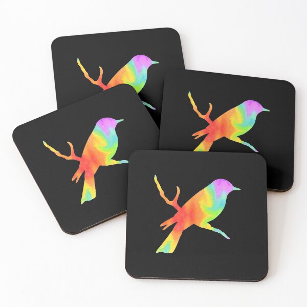 Item preview, Another Rainbow Bird on a Branch designed and sold by FaithAndForest.