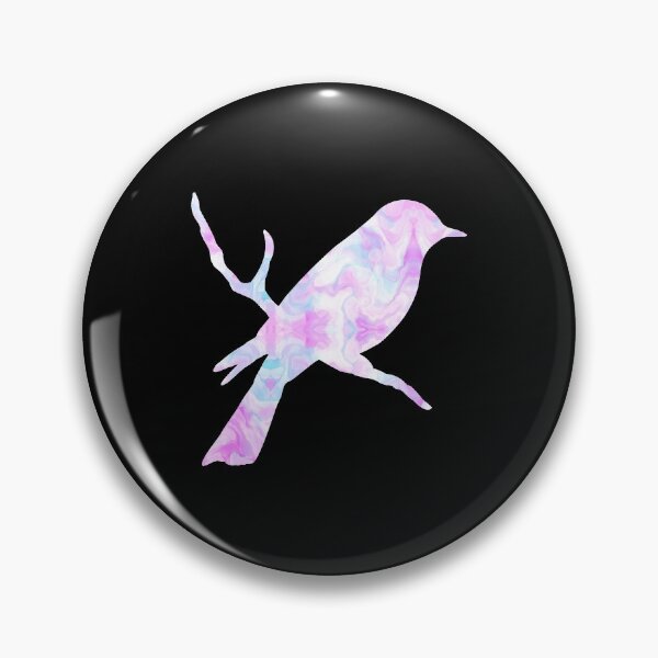 Item preview, Pink Blue Pastel Bird on a Branch designed and sold by FaithAndForest.