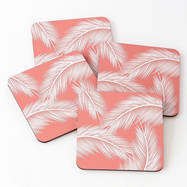 Item preview, Palm leaves -  coral designed and sold by BattaAnastasia.