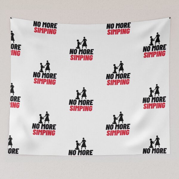 Item preview, No More Simping Funny Quote designed and sold by Amovar.