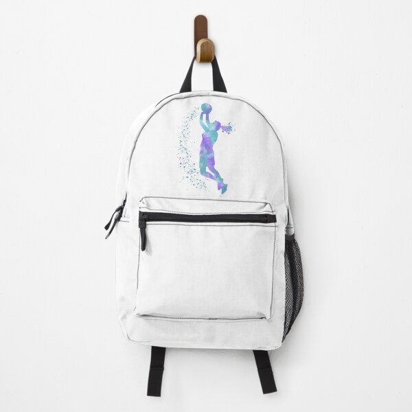 Item preview, Basketball Girl Player Colorful Watercolor Silhouette designed and sold by LotusGifts.