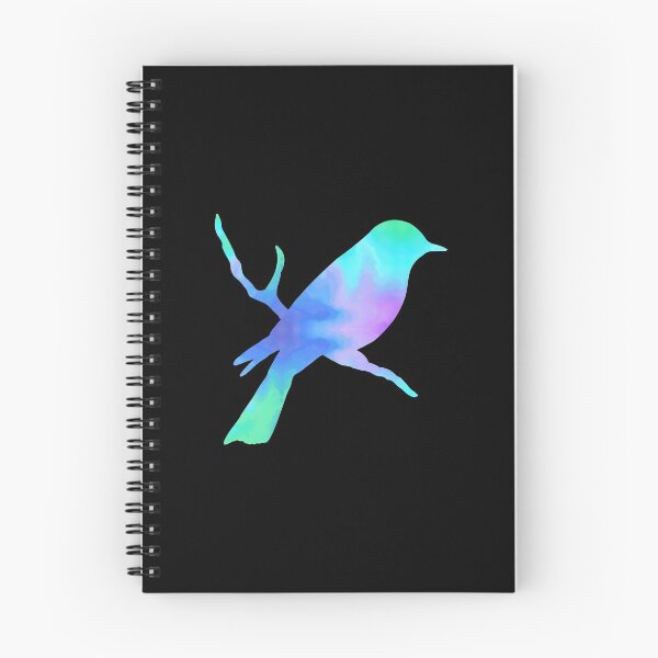 Item preview, Blue Green Galaxy Bird on a Branch designed and sold by FaithAndForest.