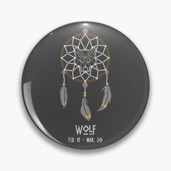 Item preview, Native American Astrological Sign - Wolf/Pisces designed and sold by Alukia.