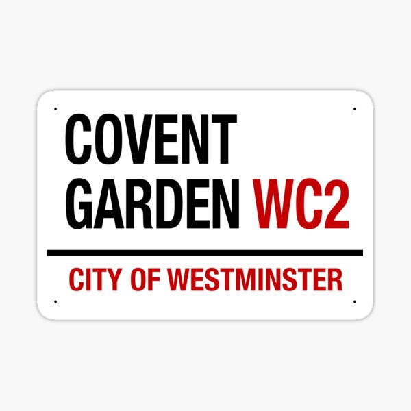 Item preview, COVENT GARDEN WC2 SIGNAGE designed and sold by WOOFANG.