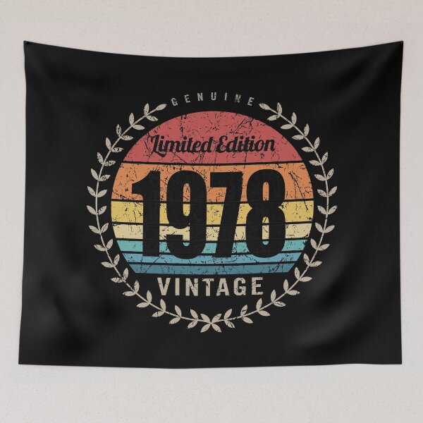 Item preview, 1978 Year Retro Vintage Style Birthday Anniversary Reunion Event Logo designed and sold by hobrath.