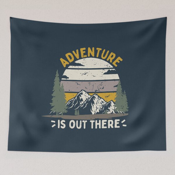 Item preview, Adventure is Out There ❘ Outdoor Mountain Adventure Distressed designed and sold by ramenrose.