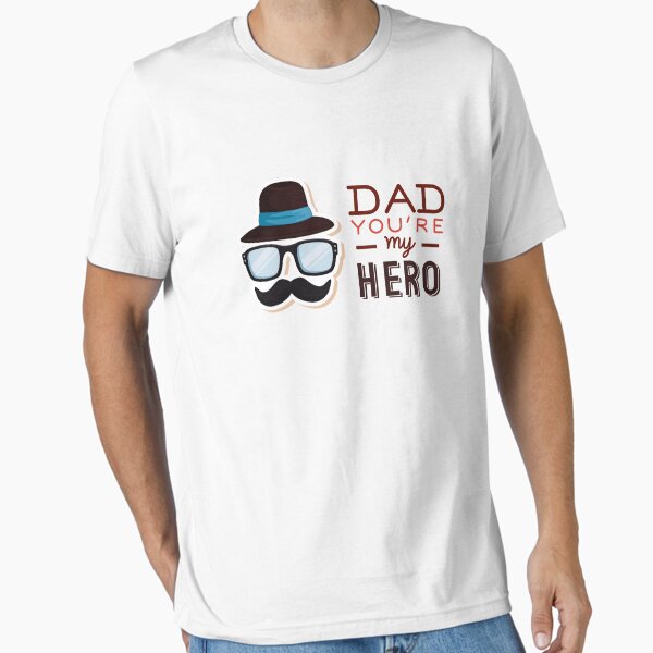 Vista previa del artículo con la obra «Papá, eres mi héroe», diseñado y vendido por SSK Designs.