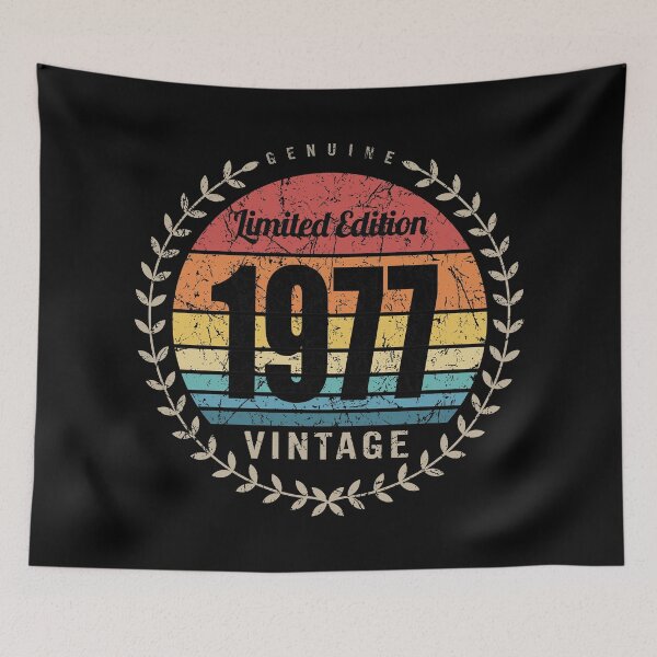 Item preview, 1977 Year Retro Vintage Style Birthday Anniversary Reunion Event Logo designed and sold by hobrath.