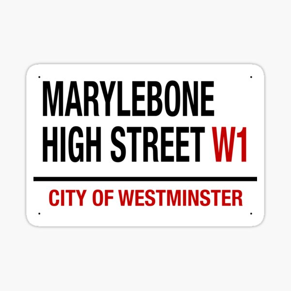 Item preview, MARYLEBONE HIGH STREET W1 SIGNAGE designed and sold by WOOFANG.