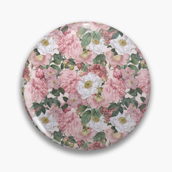 Item preview, Pink and White Roses Vintage Flowers designed and sold by meggydesigns.