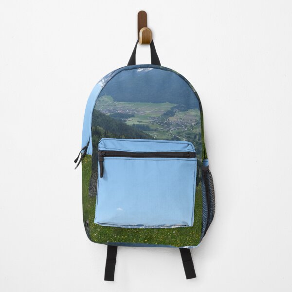 Item preview, A great view of the Dolomites from a hill over the valley in South Tyrol. Lovely and relaxing place in the Italian Alps. Flowering fields and snowed mountains.. Sunny spring day. designed and sold by Maurizio Fabbroni.