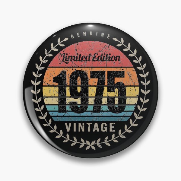 Item preview, 1975 Year Retro Vintage Style Birthday Anniversary Reunion Event Logo designed and sold by hobrath.