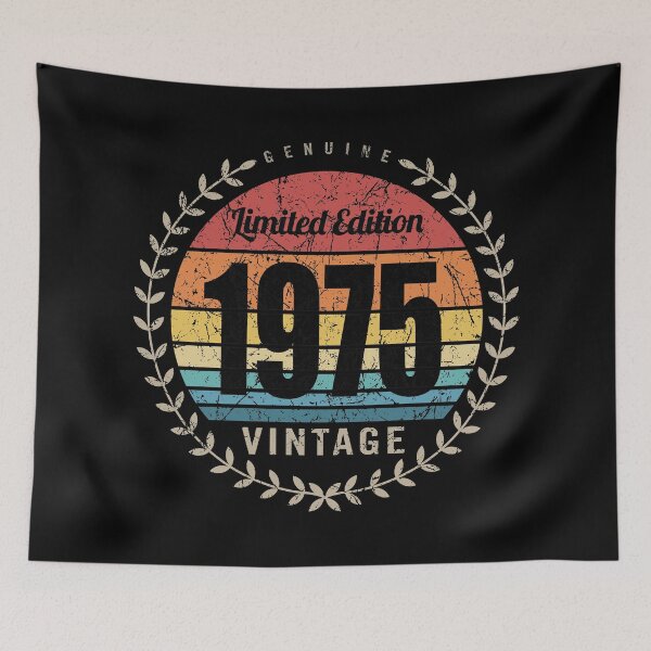 Item preview, 1975 Year Retro Vintage Style Birthday Anniversary Reunion Event Logo designed and sold by hobrath.