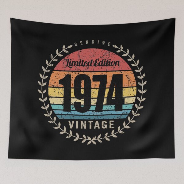 Item preview, 1974 Year Retro Vintage Style Birthday Anniversary Reunion Event Logo designed and sold by hobrath.