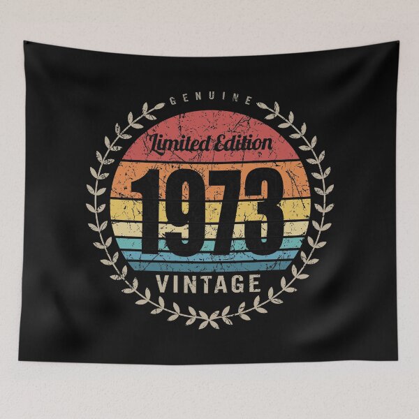 Item preview, 1973 Year Retro Vintage Style Birthday Anniversary Reunion Event Logo designed and sold by hobrath.
