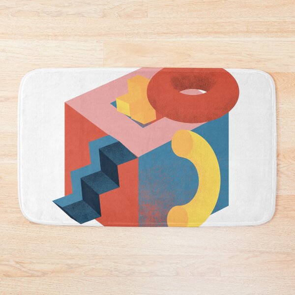 Item preview, liminal space abstract cube designed and sold by leafbilliealone.