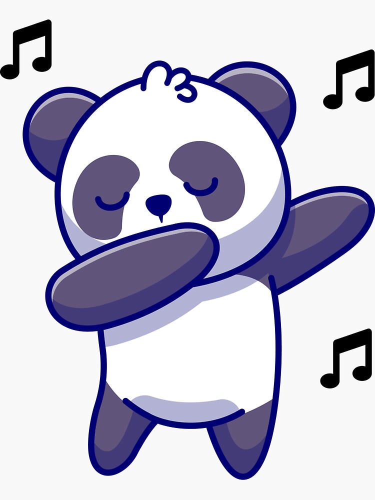 "funny panda dancing" Sticker by AwsomeStore Redbubble