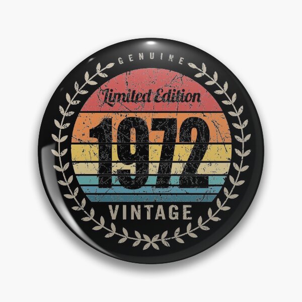 Item preview, 1972 Year Retro Vintage Style Birthday Anniversary Reunion Event Logo designed and sold by hobrath.