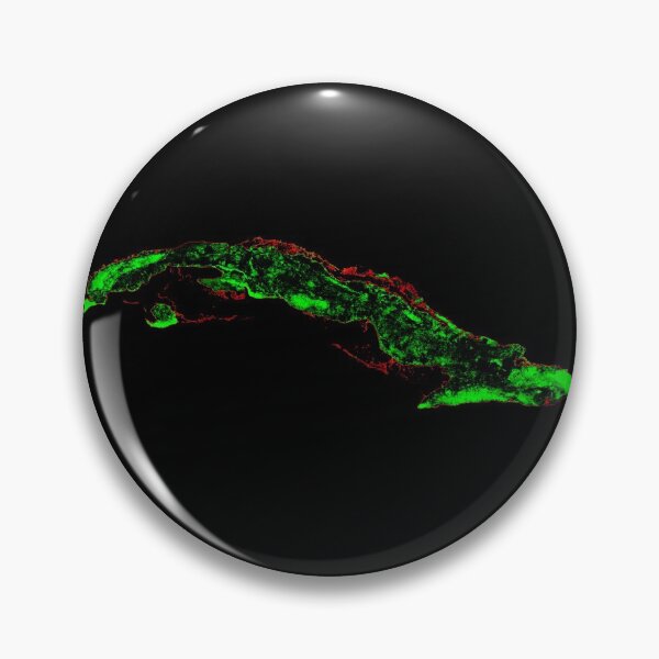 Item preview, Cuba Forest Cover Map with Black Background designed and sold by GrasshopperGeo.
