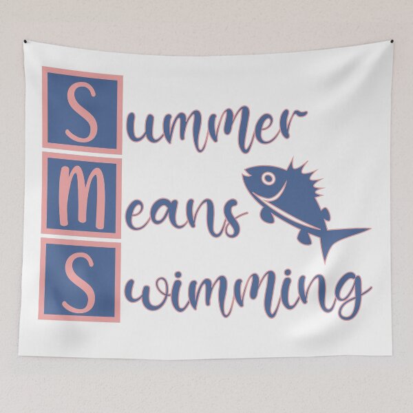 Item preview, Summer means swimming fish designed and sold by CutieBlue.