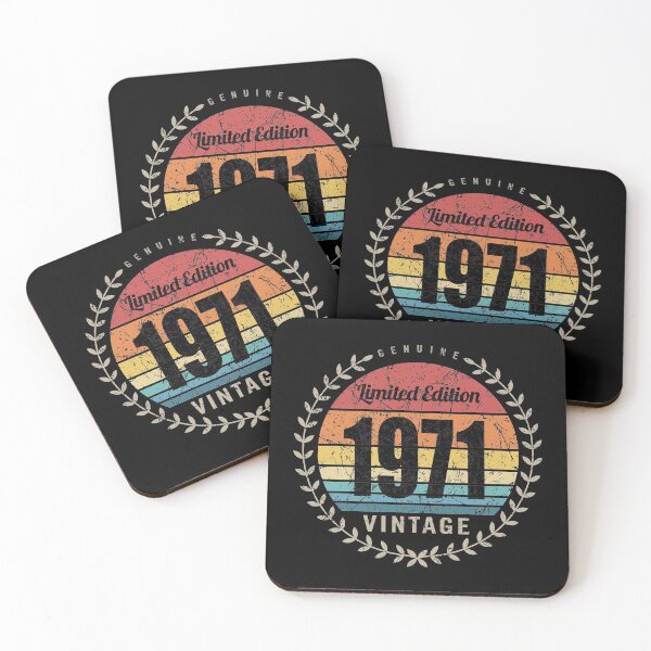 Item preview, 1971 Year Retro Vintage Style Birthday Anniversary Reunion Event Logo designed and sold by hobrath.