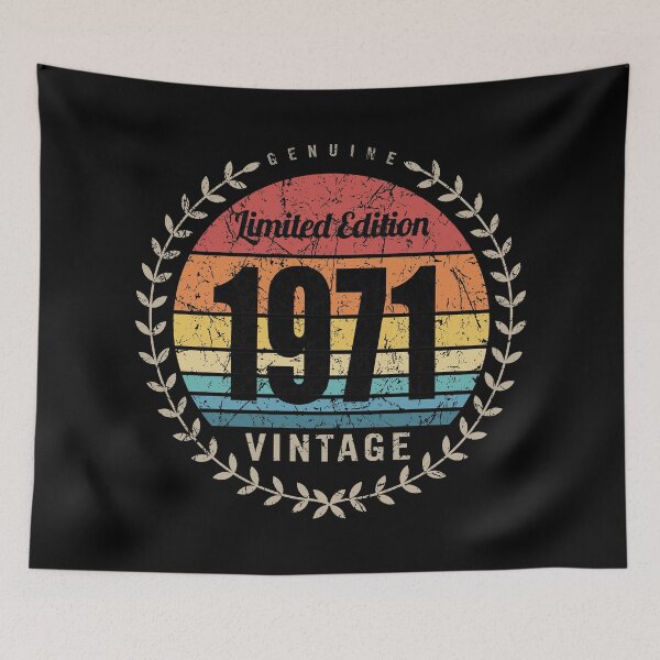 Item preview, 1971 Year Retro Vintage Style Birthday Anniversary Reunion Event Logo designed and sold by hobrath.