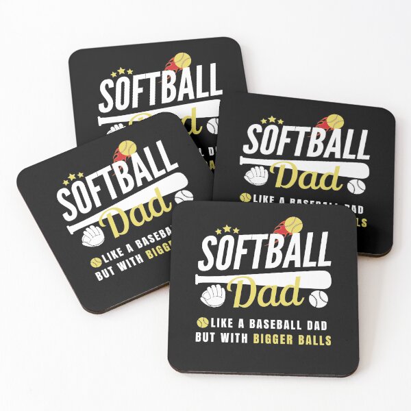 Item preview, Softball dad like a baseball dad but with bigger balls (Father's Day Gift) designed and sold by i-longmanshop.