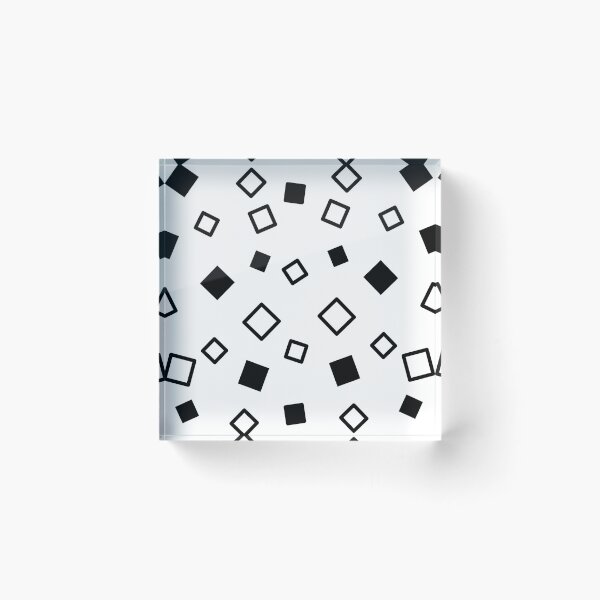 Item preview, White and black pattern with filled and unfilled squares designed and sold by jumapa.