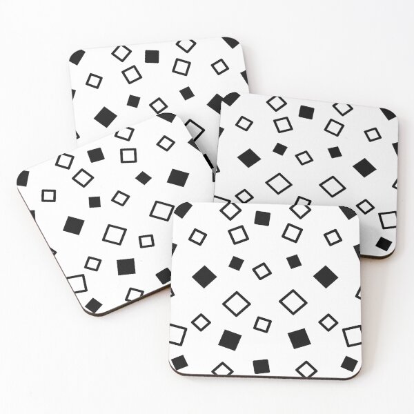Item preview, White and black pattern with filled and unfilled squares designed and sold by jumapa.