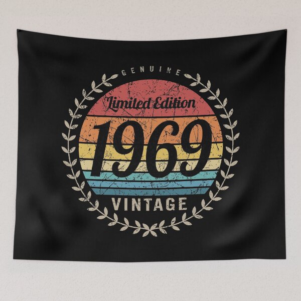 Item preview, 1969 Year Retro Vintage Style Birthday Anniversary Reunion Event Logo designed and sold by hobrath.
