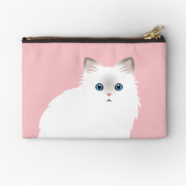 Item preview, Fluffy Lilac Point Ragdoll Cat Jojo - Pink designed and sold by kamahachi.