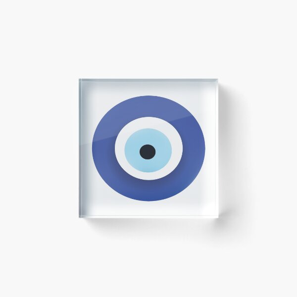 Aperçu de l'œuvre Evil Eye Artistique Bleu Grecque créée et vendue par GoodVibesWX9.