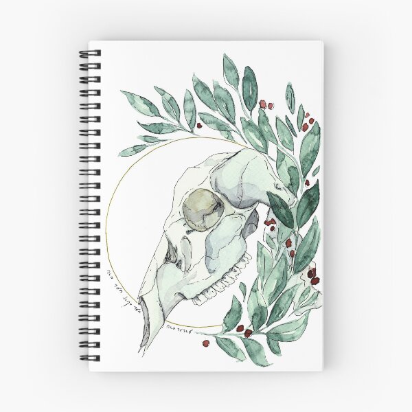 Item preview, Watercolour deer skull illustration  designed and sold by Elliezart.