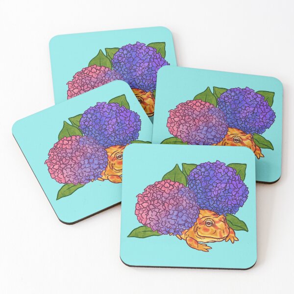Item preview, Pacman Frog in the Hydrangeas designed and sold by Jessuh.