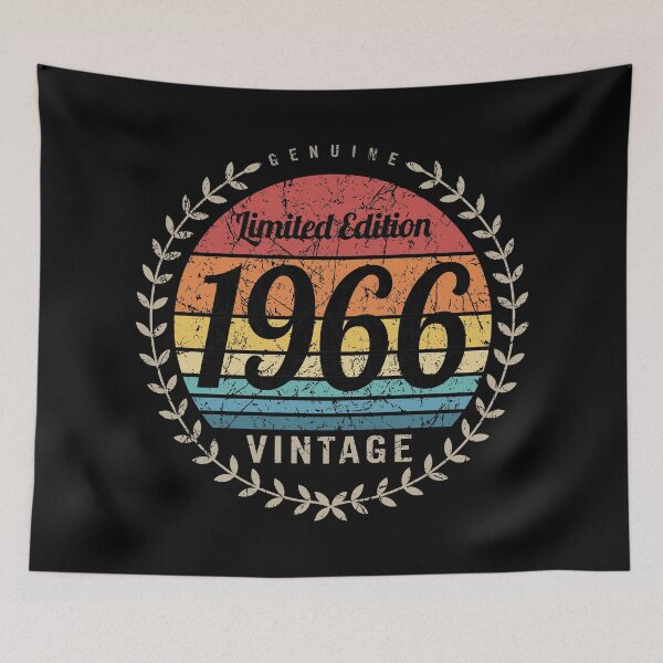 Item preview, 1966 Year Retro Vintage Style Birthday Anniversary Reunion Event Logo designed and sold by hobrath.