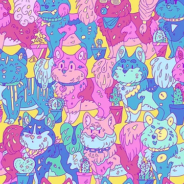 Artwork thumbnail, Dogs pattern by Kelshray