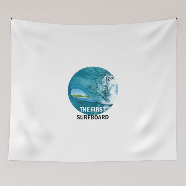 Item preview, the first surfboard - summer season -beach quotes -  beach day  - gift for girlfriend -  gift for boyfriend designed and sold by amartis.