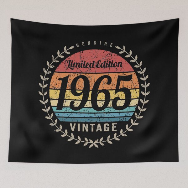 Item preview, 1965 Year Retro Vintage Style Birthday Anniversary Reunion Event Logo designed and sold by hobrath.