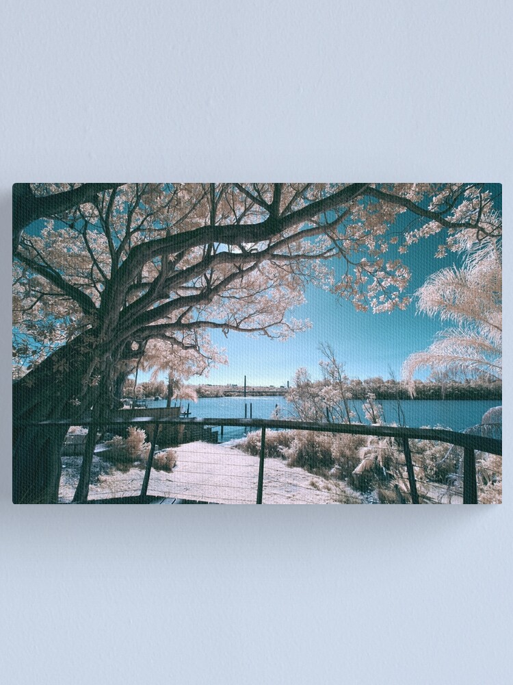 Alternate view of The Fig Tree in Pink And Green Canvas Print