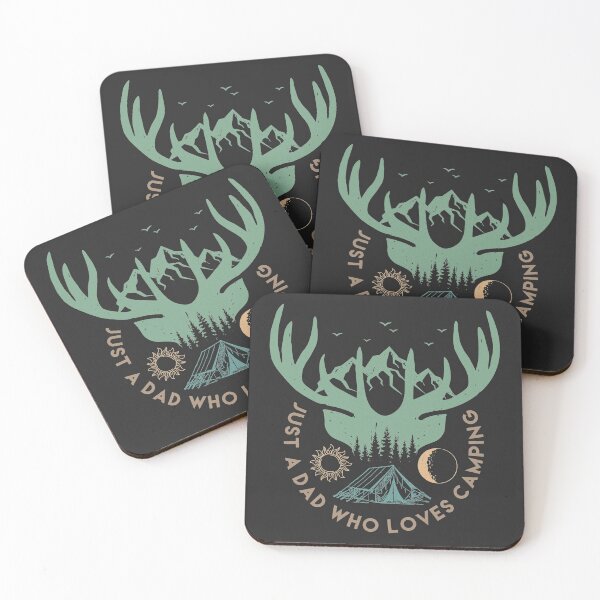 Item preview, Just a dad who loves camping quote designed and sold by crizzysketch.