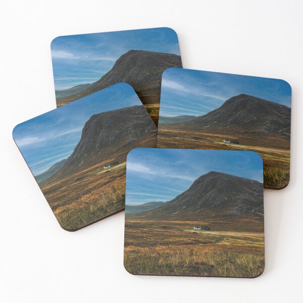Item preview, Landscape Lonely highland cottage Glencoe designed and sold by Stravaigin.