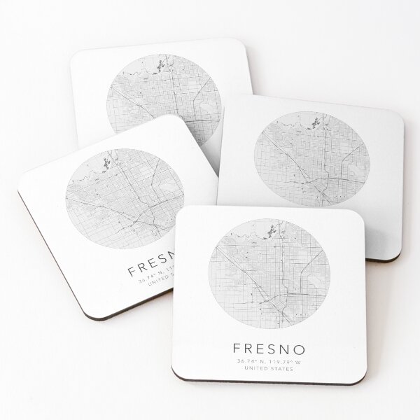 Item preview, Fresno, USA Map - Minimalist designed and sold by Mapable.