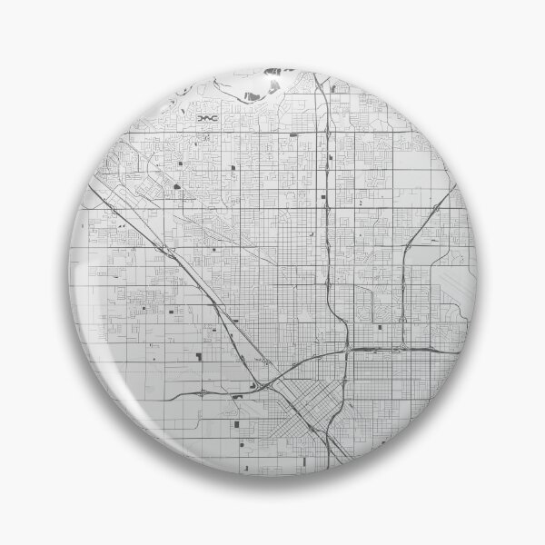 Artikelvorschau, Fresno, USA Karte - Minimalistisch entworfen und verkauft von Mapable.