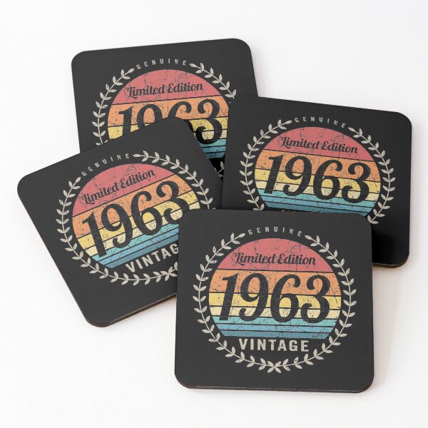 Item preview, 1963 Year Retro Vintage Style Birthday Anniversary Reunion Event Logo designed and sold by hobrath.