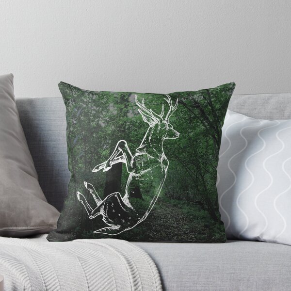 Item preview, Whimsical deer on a woodland background  designed and sold by Elliezart.
