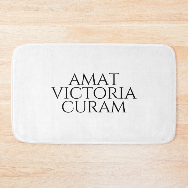 Item preview, Amat Victoria Curam Victory Loves Preparation Plain Black - Latin Phrases designed and sold by ElementJourney.