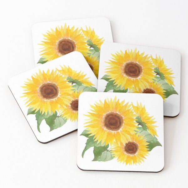 Item preview, WATERCOLOR TECHNIQUE, WATERCOLOR, SUNFLOWER designed and sold by angelescar.